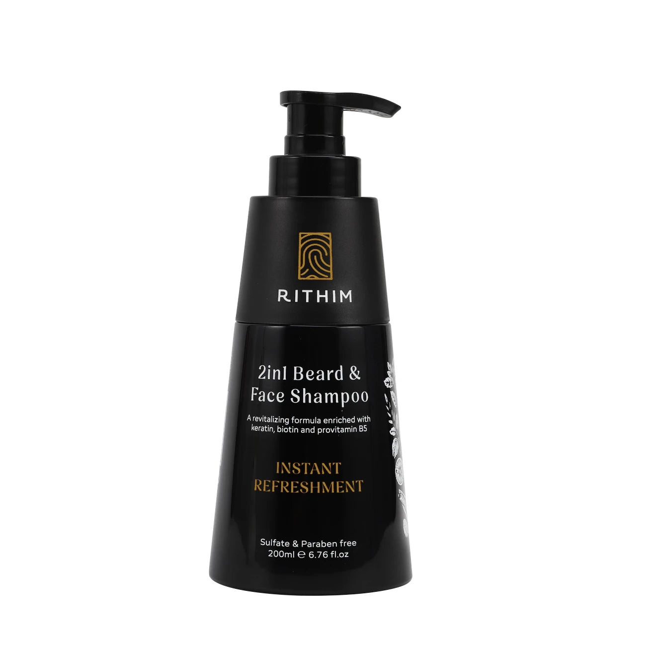 2in1 Beard and Face Shampoo 200ml with Biotin, Keratin & Provitamin B5